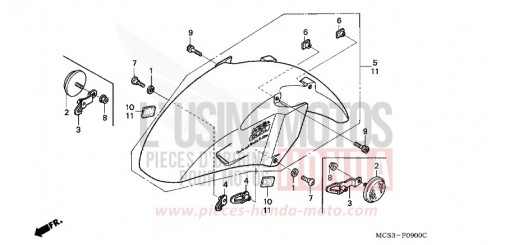 FRONT FENDER ST13004 de 2004